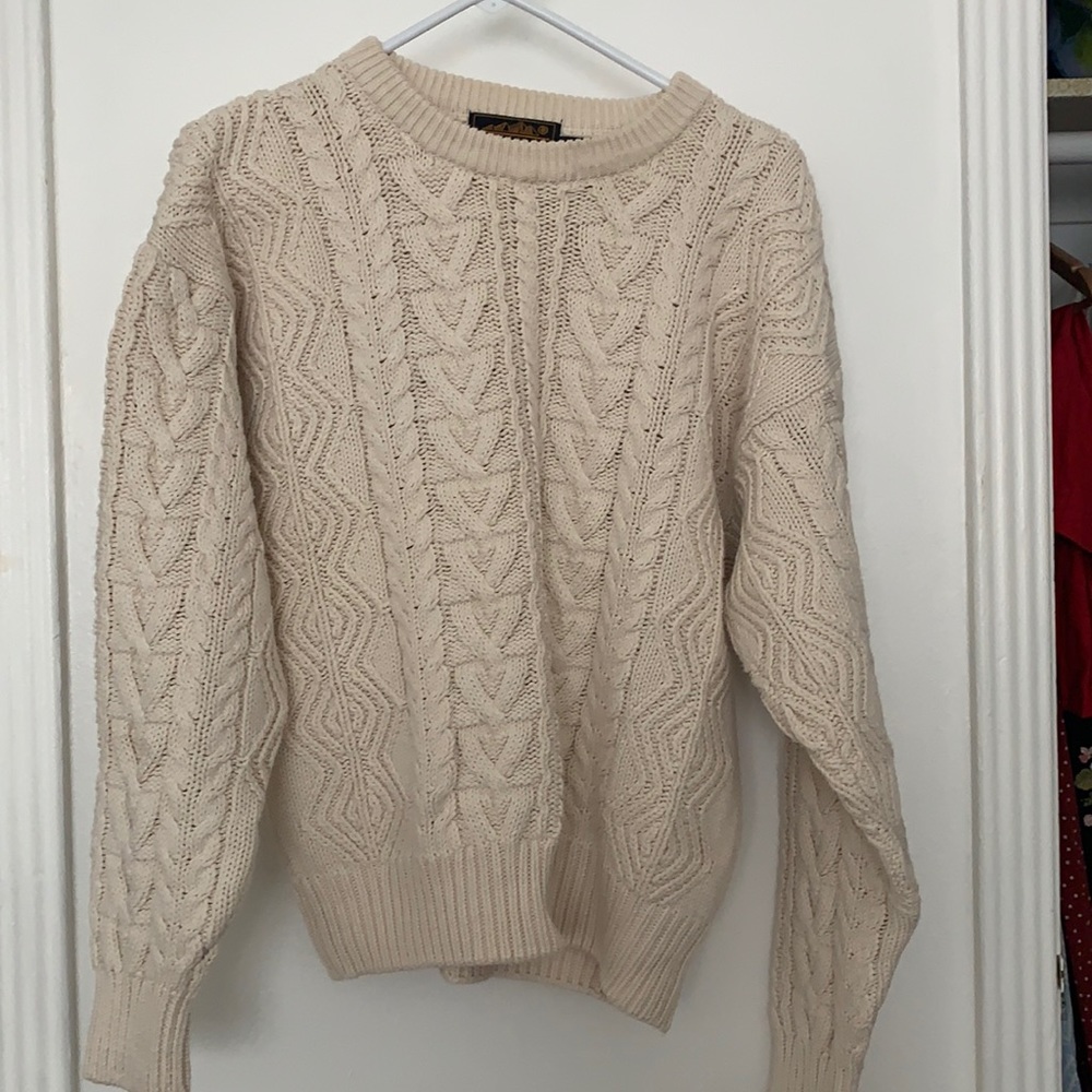 Vintage Eddie Bauer fisherman cotton sweater